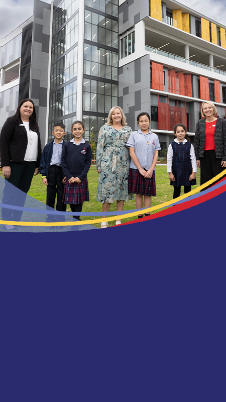 Primary school students at Sacred Heart Catholic Primary Westmead