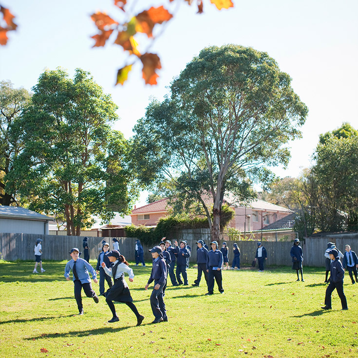 Sacred Heart Catholic Primary Westmead students Historical Image