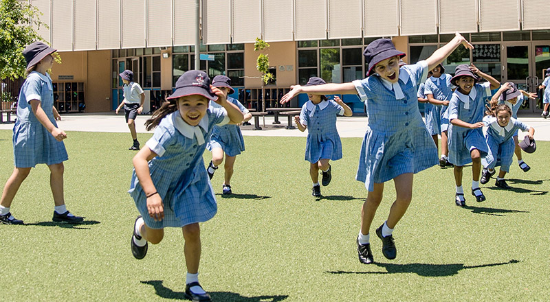 Sacred Heart Catholic Primary Westmead students Historical Image